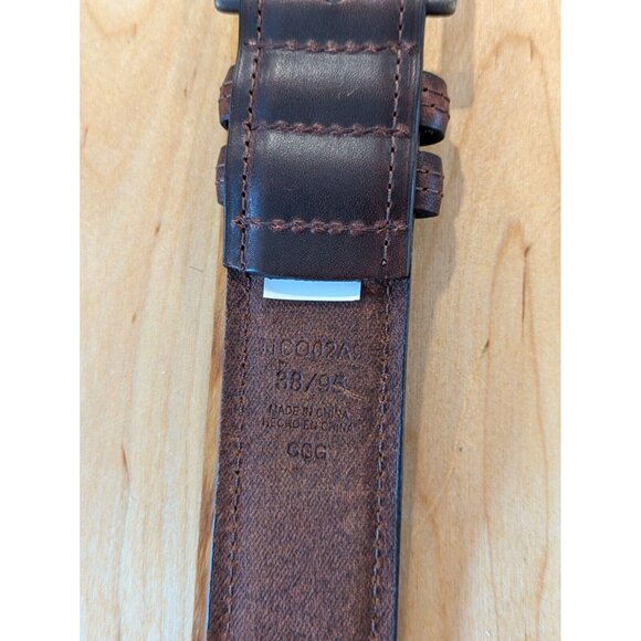 Columbia Mens Belt Genuine Leather Brown Size L (38-40) Classic - Picture 4 of 8